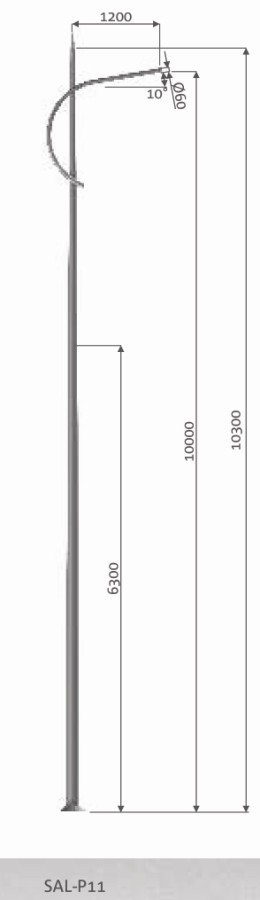 Lampadaire d'clairage urbain DECORATIF SAL P11